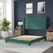 Flash Furniture Emerald Velvet Full Platform Bed with Headboard YK-1079-GR-F-GG - alternate 6